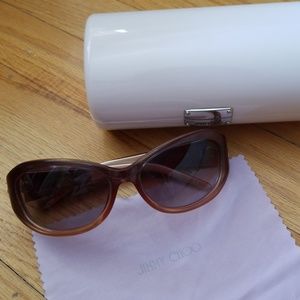 Jimmy Choo Brown Kitty S Sunglasses